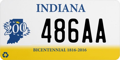 IN license plate 486AA