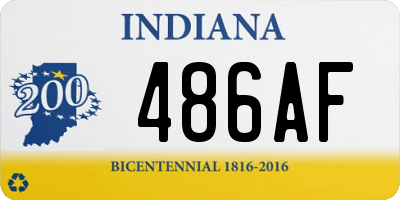 IN license plate 486AF