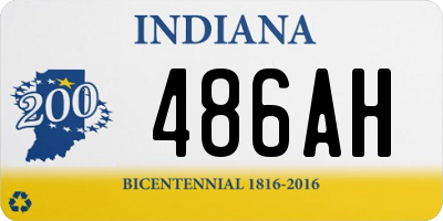 IN license plate 486AH