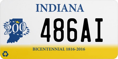 IN license plate 486AI