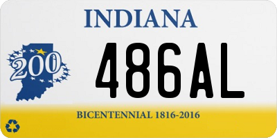 IN license plate 486AL