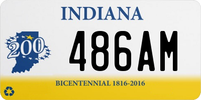 IN license plate 486AM