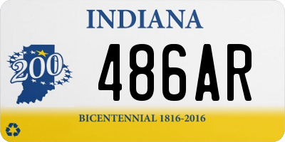 IN license plate 486AR