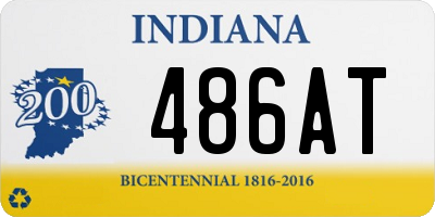 IN license plate 486AT