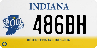 IN license plate 486BH