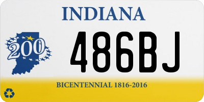 IN license plate 486BJ