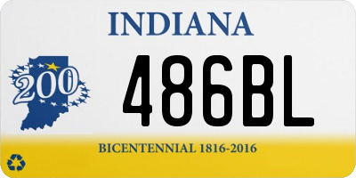 IN license plate 486BL