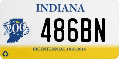 IN license plate 486BN