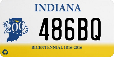IN license plate 486BQ