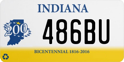 IN license plate 486BU