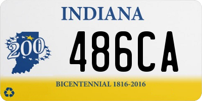 IN license plate 486CA