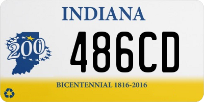 IN license plate 486CD