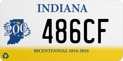 IN license plate 486CF