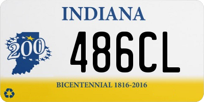 IN license plate 486CL