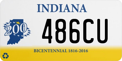 IN license plate 486CU