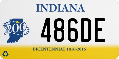 IN license plate 486DE