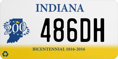 IN license plate 486DH