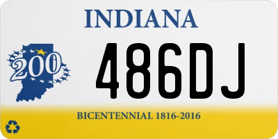 IN license plate 486DJ