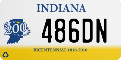 IN license plate 486DN