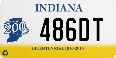 IN license plate 486DT