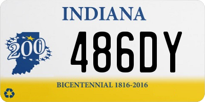 IN license plate 486DY