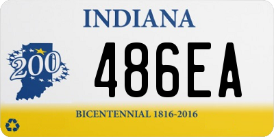 IN license plate 486EA