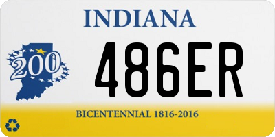 IN license plate 486ER