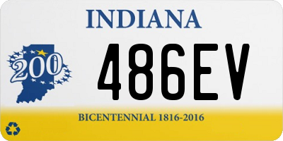 IN license plate 486EV