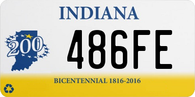 IN license plate 486FE