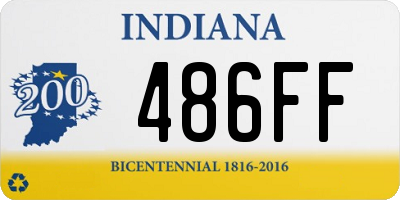 IN license plate 486FF