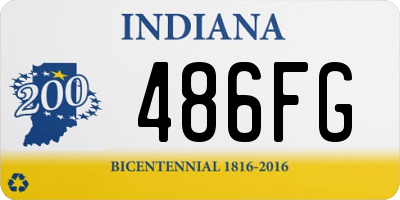 IN license plate 486FG