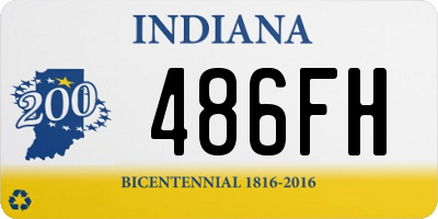 IN license plate 486FH