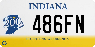 IN license plate 486FN