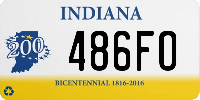 IN license plate 486FO