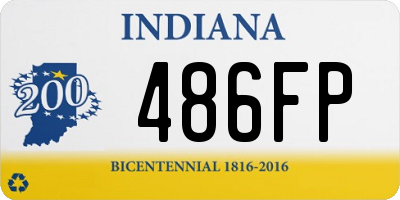 IN license plate 486FP