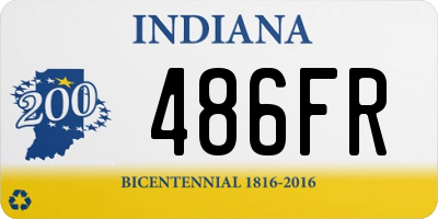 IN license plate 486FR