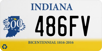 IN license plate 486FV