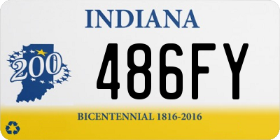 IN license plate 486FY