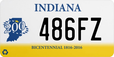 IN license plate 486FZ