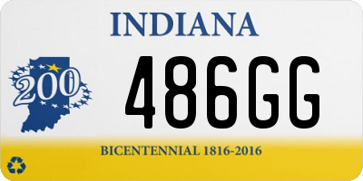 IN license plate 486GG