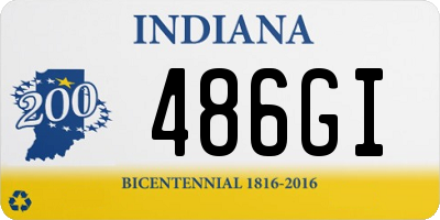 IN license plate 486GI