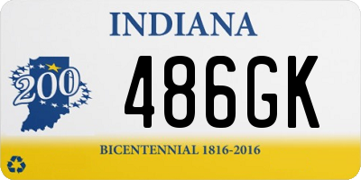 IN license plate 486GK