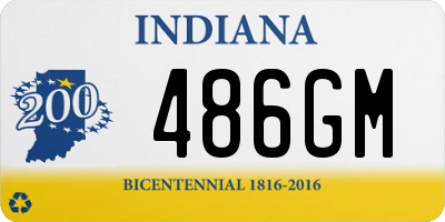 IN license plate 486GM