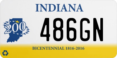 IN license plate 486GN