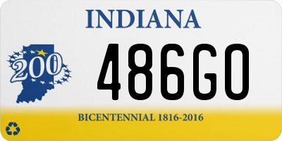 IN license plate 486GO