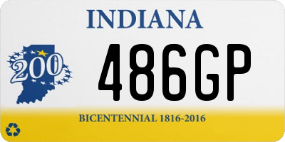 IN license plate 486GP