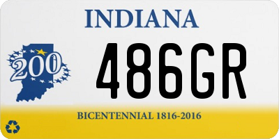 IN license plate 486GR