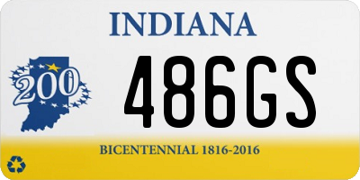 IN license plate 486GS