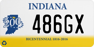 IN license plate 486GX