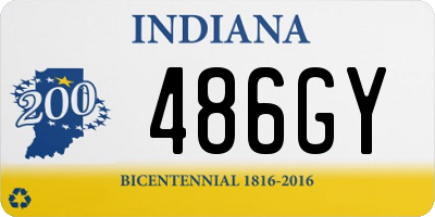 IN license plate 486GY